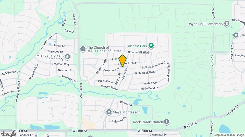 16113 Crosslake Ct Map and Location Details