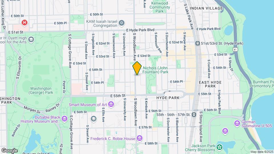 5431 S Woodlawn Ave Map and Location Details
