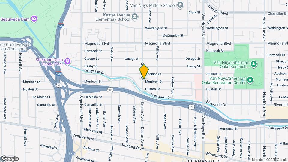 14857 Morrison St Mapa y Detalles de la Ubicación