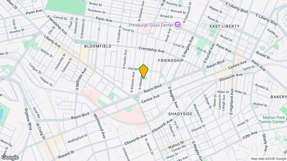 437 S Aiken Ave Map and Location Details