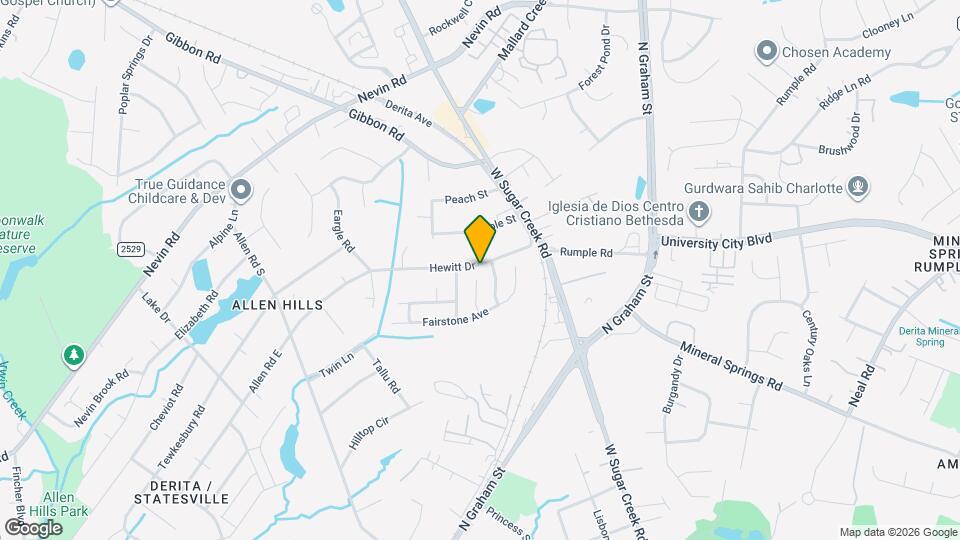 5900 Hewitt Dr Map and Location Details