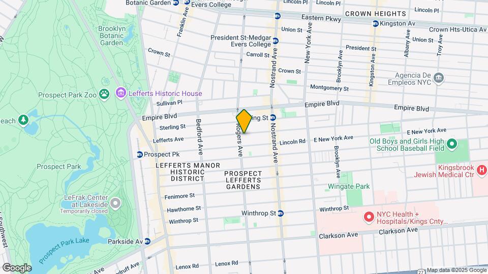 429 Rogers Ave Mapa y Detalles de la Ubicación