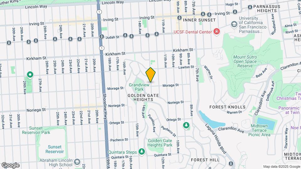 1693-1695 Funston Ave Mapa y Detalles de la Ubicación