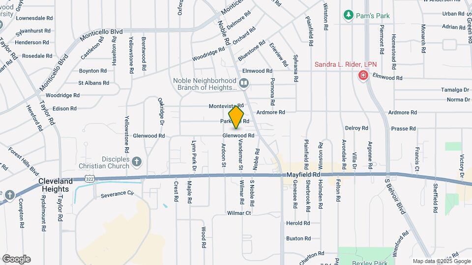 3885 Glenwood Rd Map and Location Details
