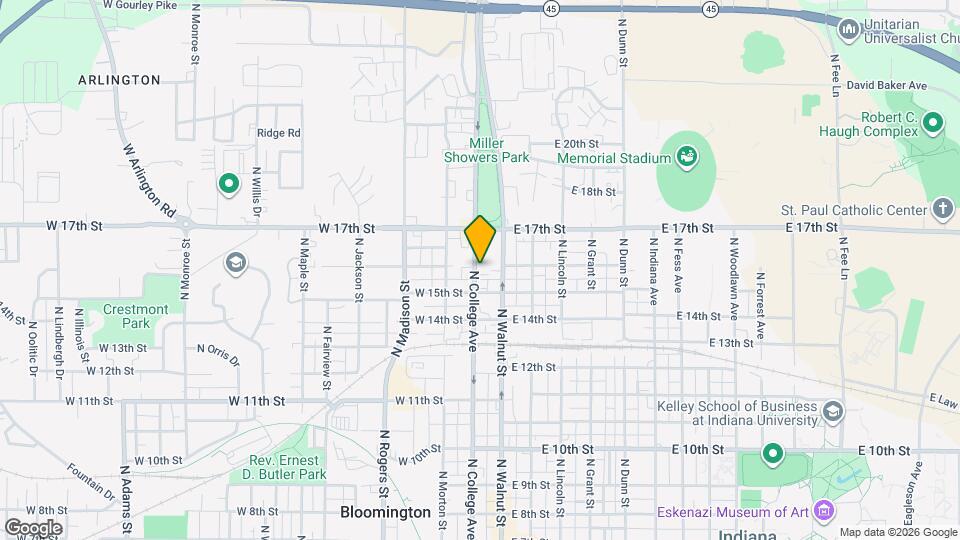 1120-1208 N College Ave Mapa y Detalles de la Ubicación