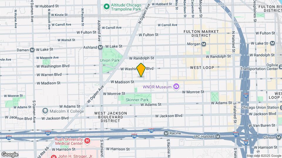1330 W Madison St Map and Location Details