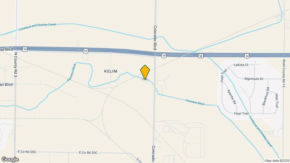 1253 N County Line Rd Map and Location Details