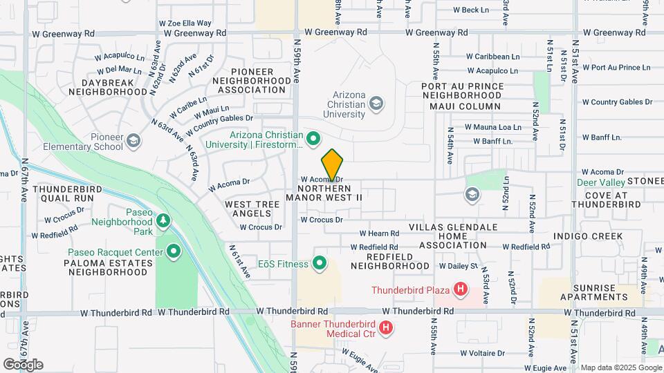 5807 W Acoma Dr Map and Location Details