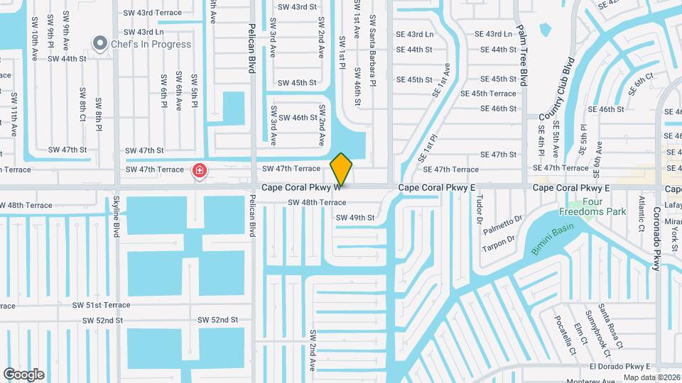 156 Cape Coral Pkwy W Map and Location Details