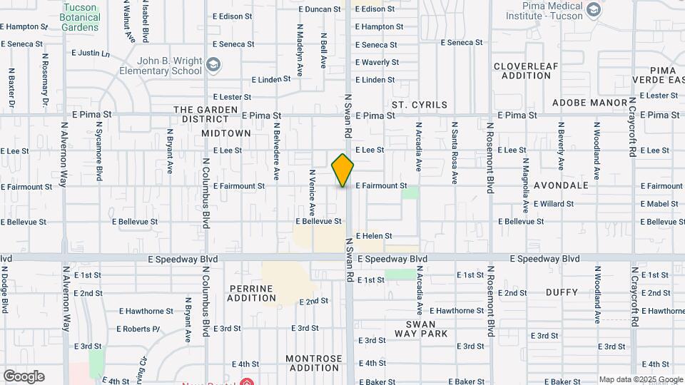 1325 N Swan Rd Map and Location Details