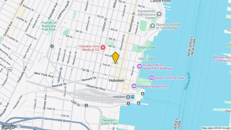 206 Bloomfield St Map and Location Details