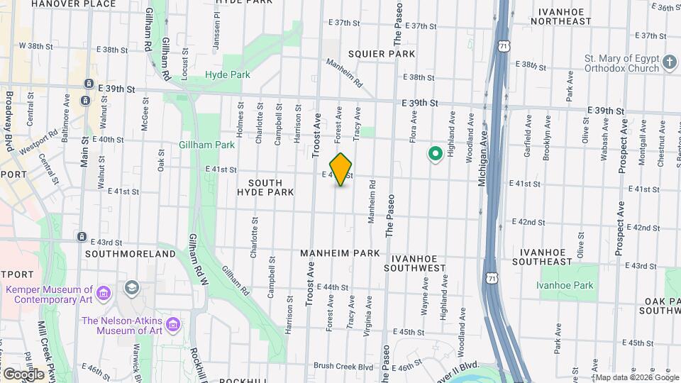 4119 Forest Ave Map and Location Details