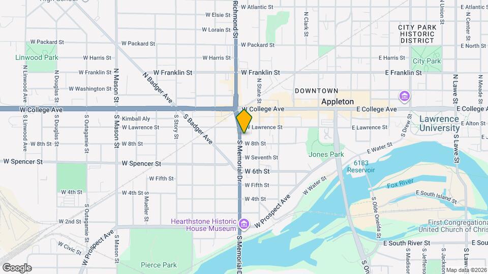 218 S Memorial Dr Map and Location Details