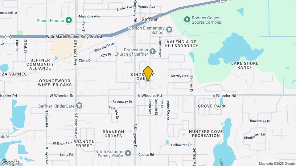 2329 Towering Oaks Cir Map and Location Details
