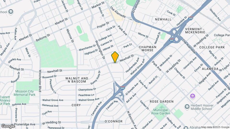 1646 Newhall St Map and Location Details