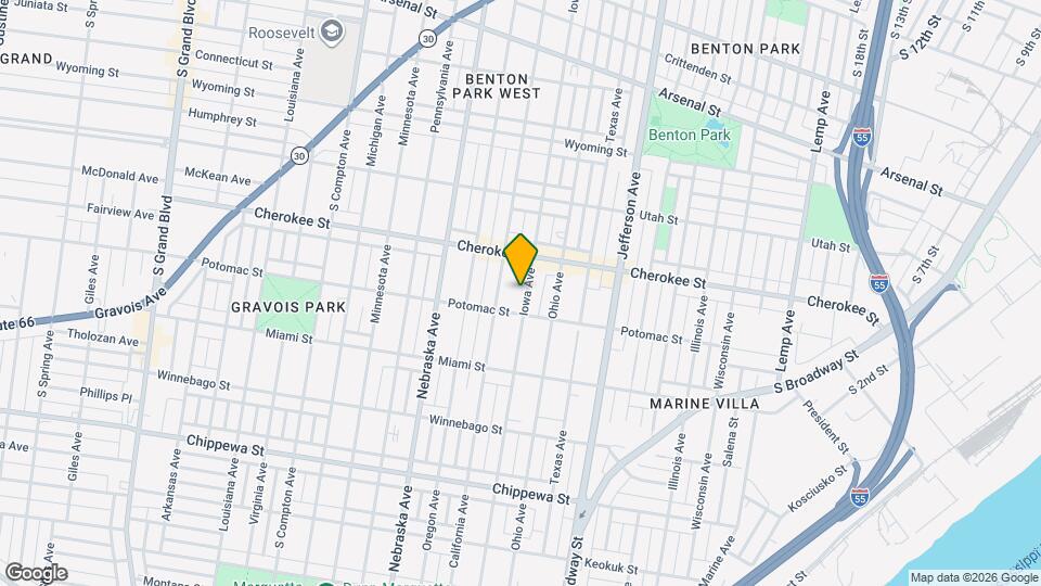 3443 Iowa Ave Mapa y Detalles de la Ubicación