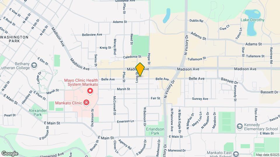 406 Belle Ave, Unit 1 Map and Location Details