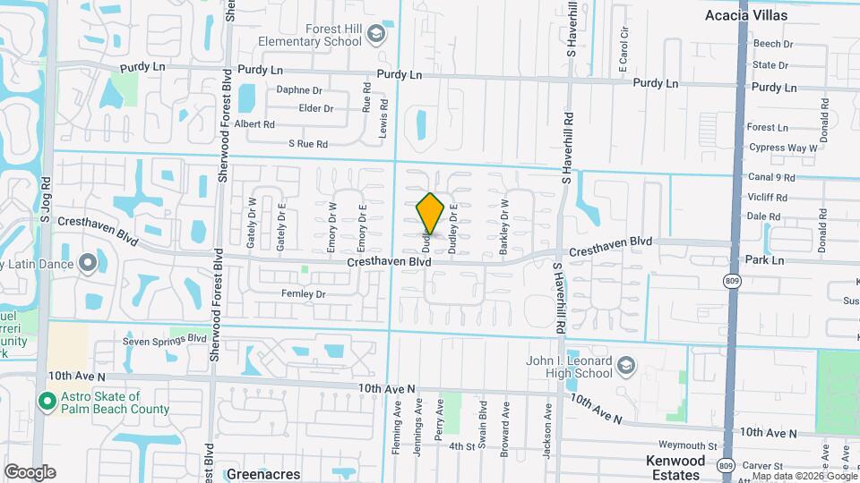 2723 Dudley Dr E, Unit G Map and Location Details