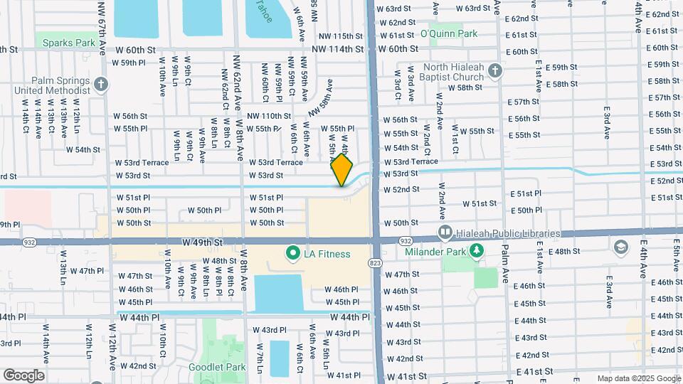 501 W 51st Pl Map and Location Details