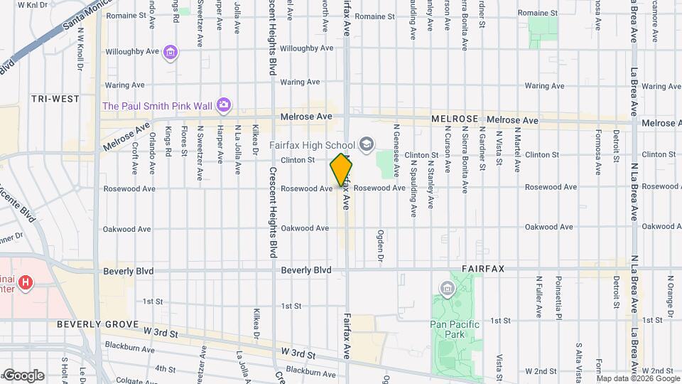 447 N Hayworth Ave, Unit 447 N HayworthAve Mapa y Detalles de la Ubicación