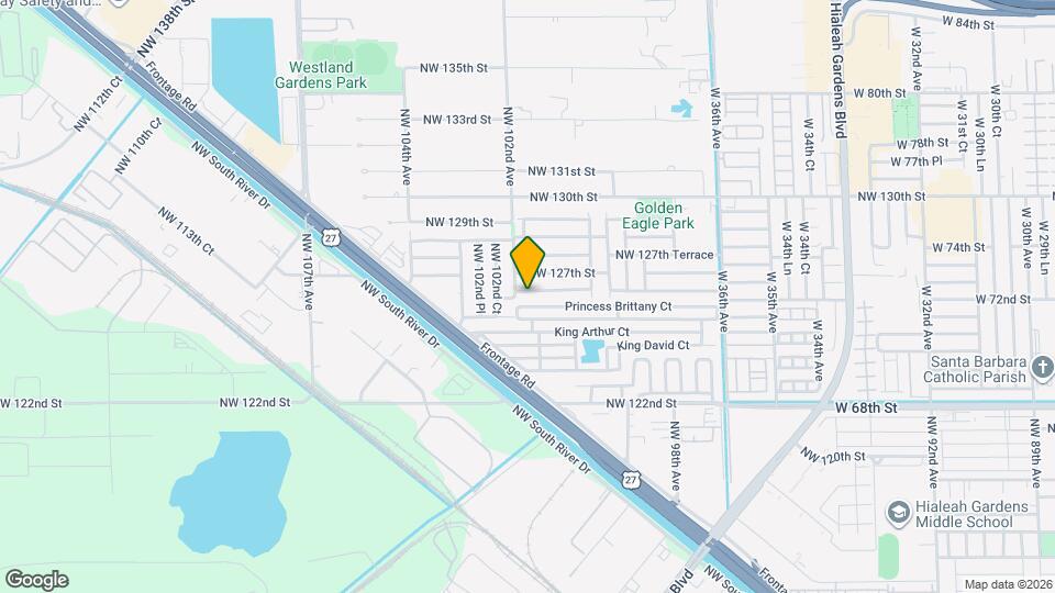 10168 NW 126th Terrace Map and Location Details