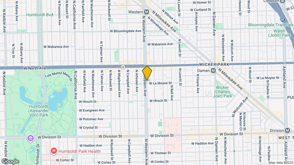 1507 N Western Ave Map and Location Details