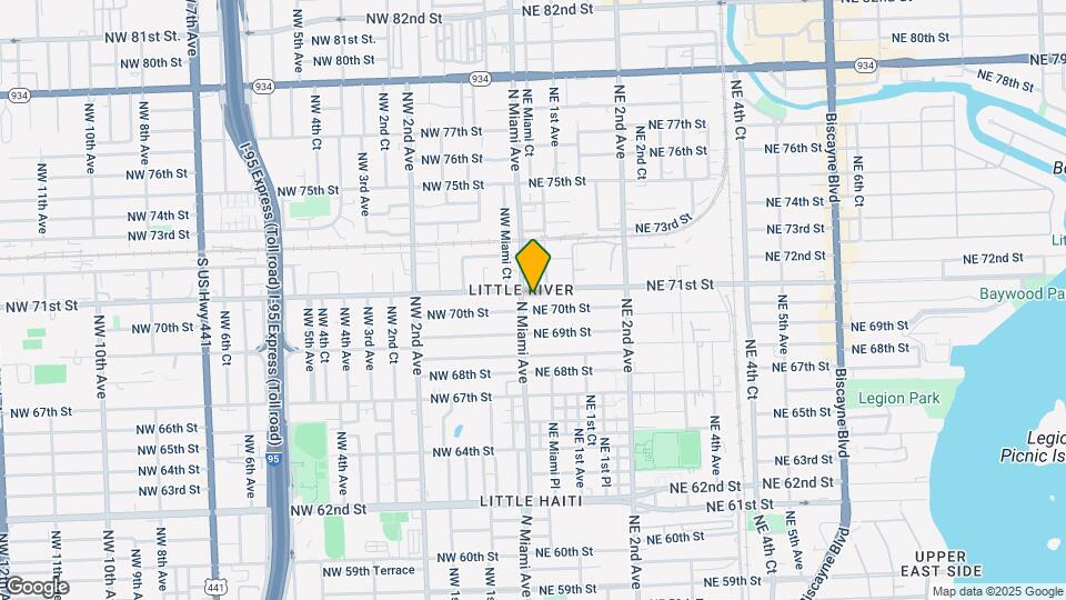 20 NE 71st St Map and Location Details