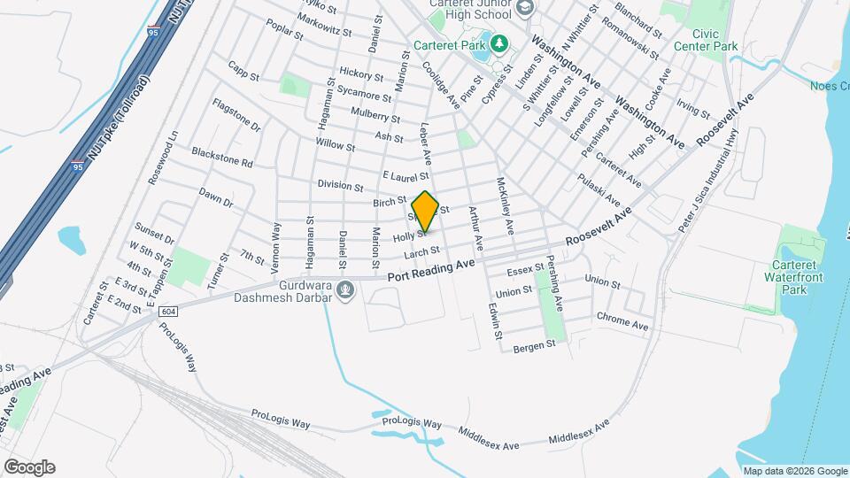 162 Holly St Map and Location Details