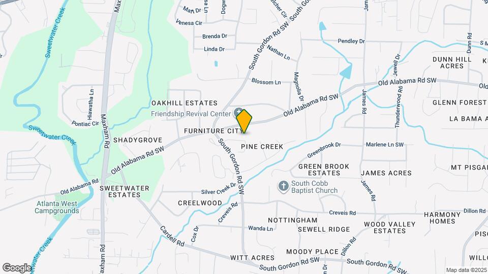 1858 Carisbrook Pl SW Map and Location Details