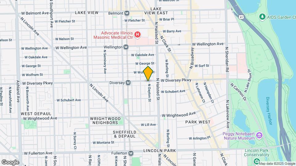 835 W Diversey Ave Mapa y Detalles de la Ubicación
