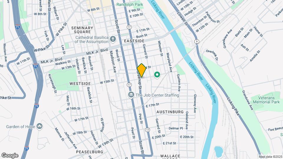 1506-1508 Greenup St Map and Location Details