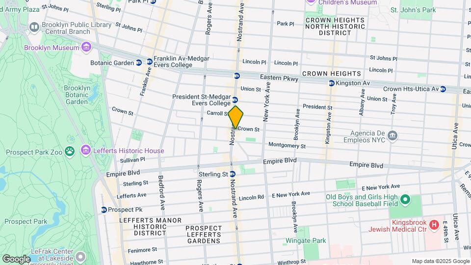 891-901 Nostrand Ave Mapa y Detalles de la Ubicación