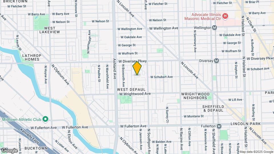 2675 N Greenview Ave Map and Location Details