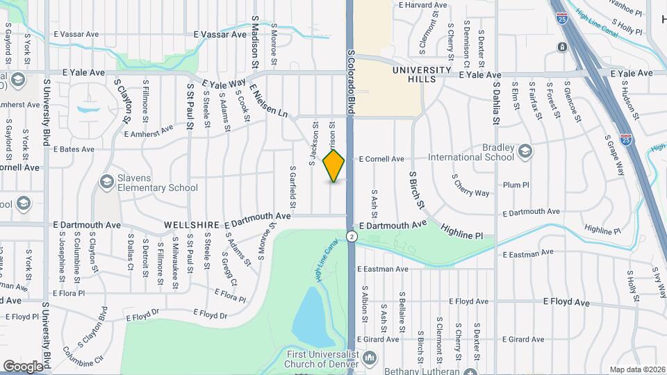 3016 S Harrison St Map and Location Details