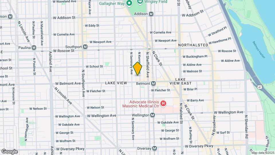 3212 N Kenmore Ave, Unit 2 Map and Location Details
