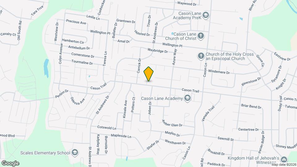 1738 Cason Trail Map and Location Details