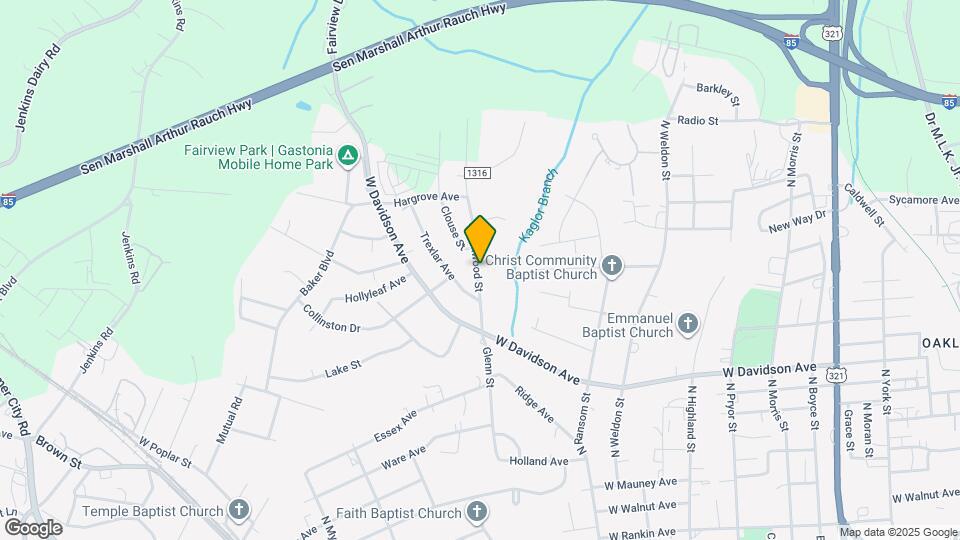 1020 N Oakwood St Map and Location Details