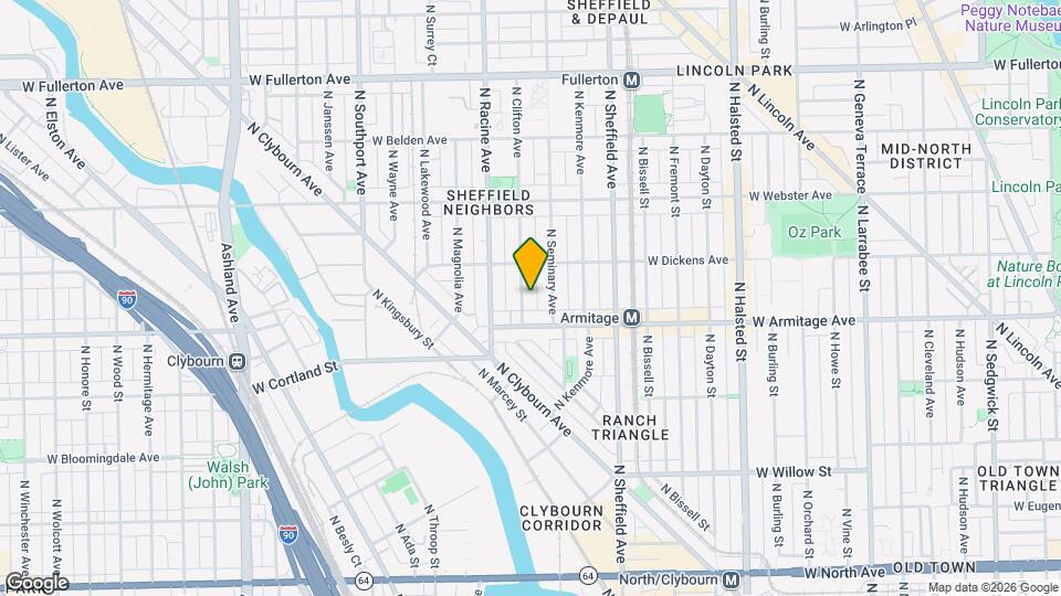 2025 N Clifton Ave, Unit 3F Map and Location Details