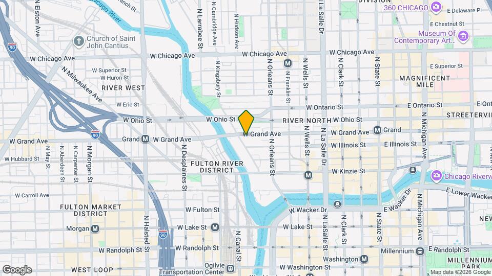 513 N Kingsbury St Map and Location Details