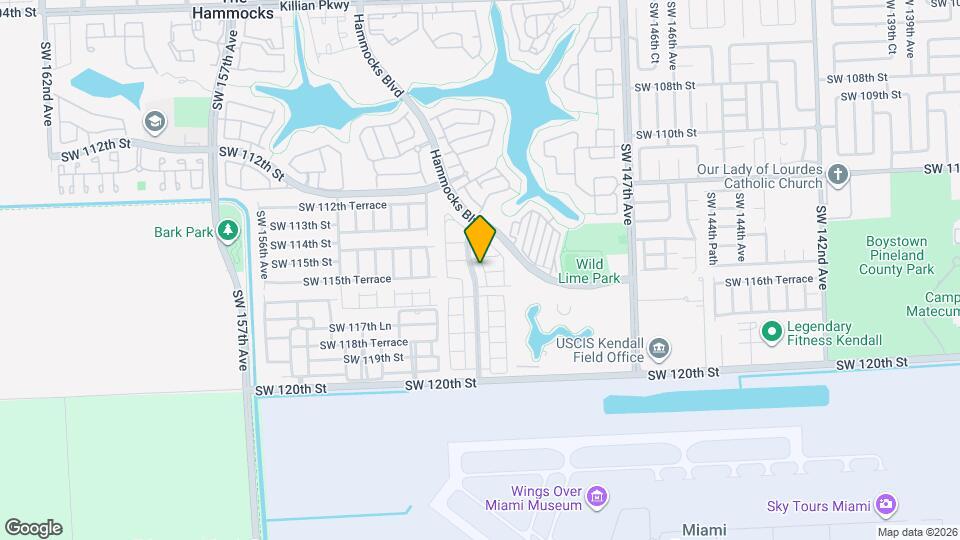 11544 SW 151 Ave Map and Location Details