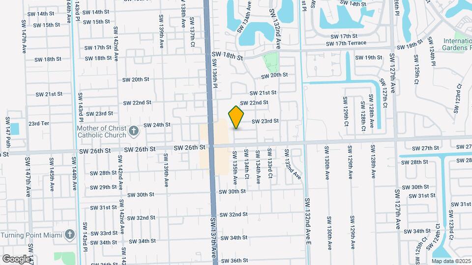 13470 SW 24th St Map and Location Details