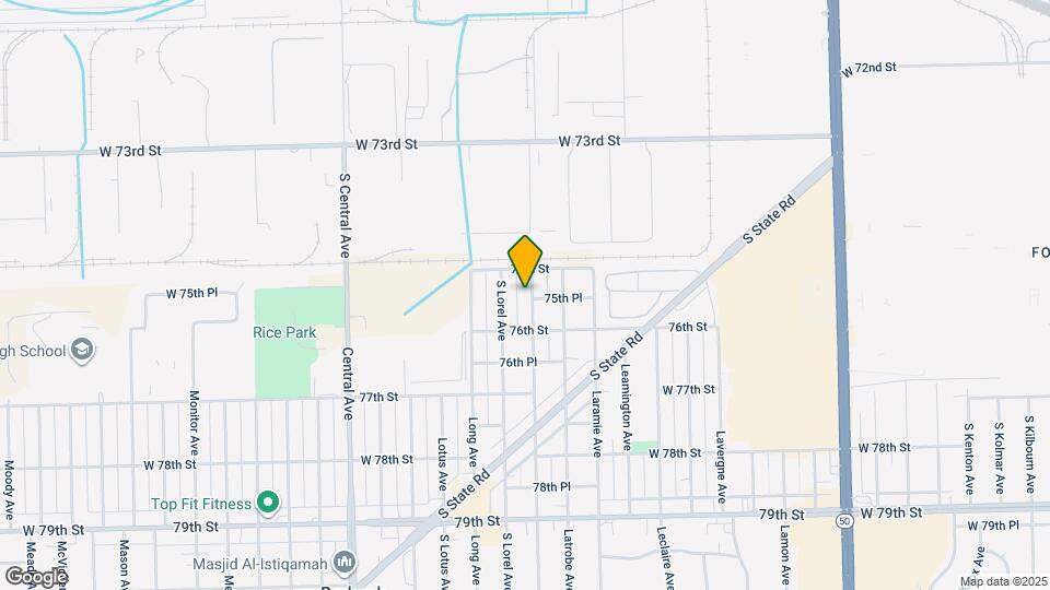 7522 S Lockwood Ave Map and Location Details