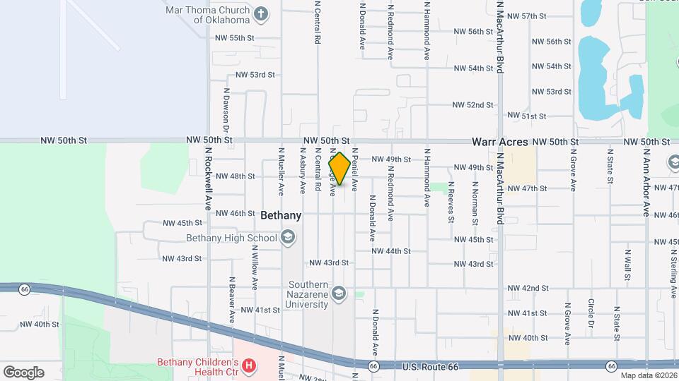 4802 N College Ave Map and Location Details