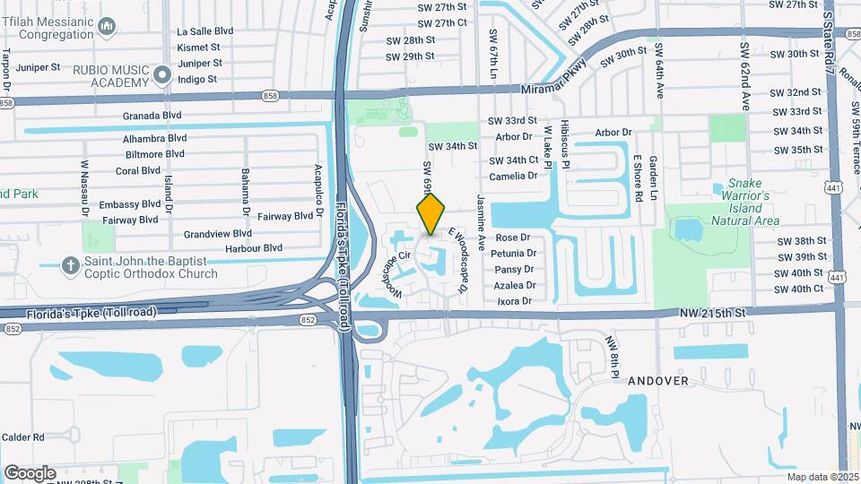 3625 SW 69th Ave Map and Location Details