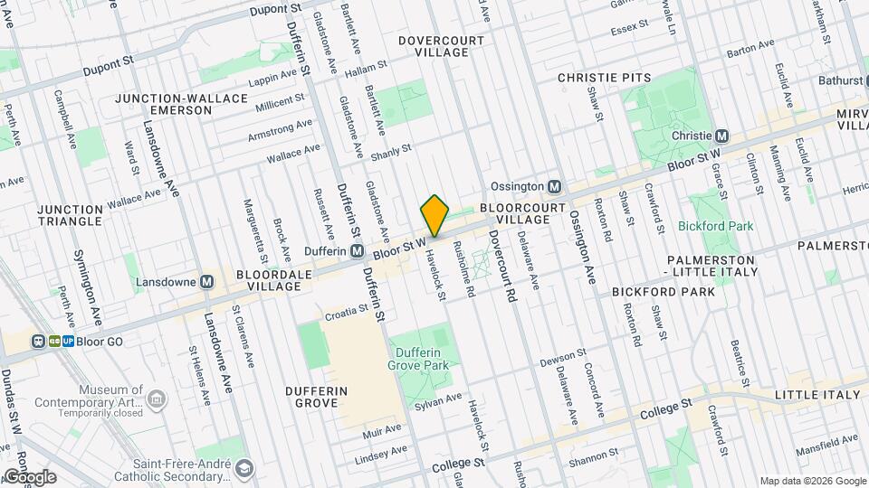 1051 Bloor St W Map and Location Details