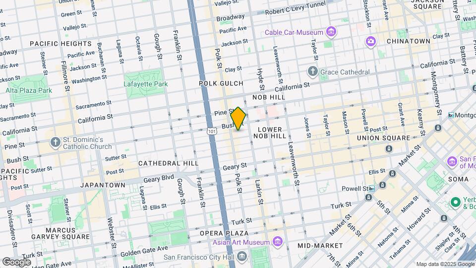1158 Sutter St Map and Location Details