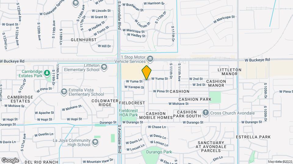 1505 S 113th Dr Mapa y Detalles de la Ubicación
