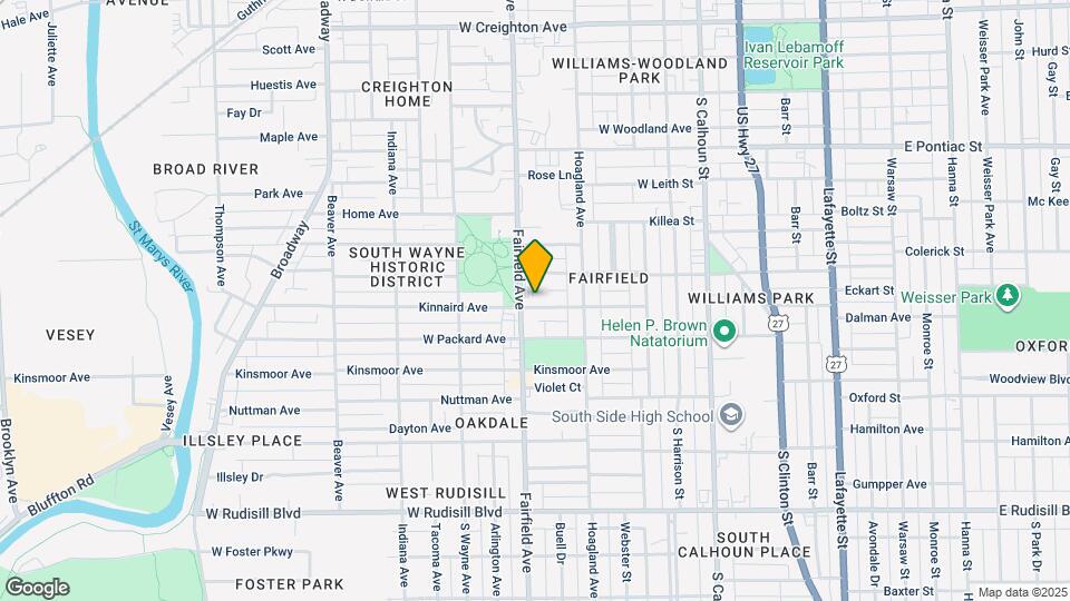 454 Kinnaird Ave Map and Location Details