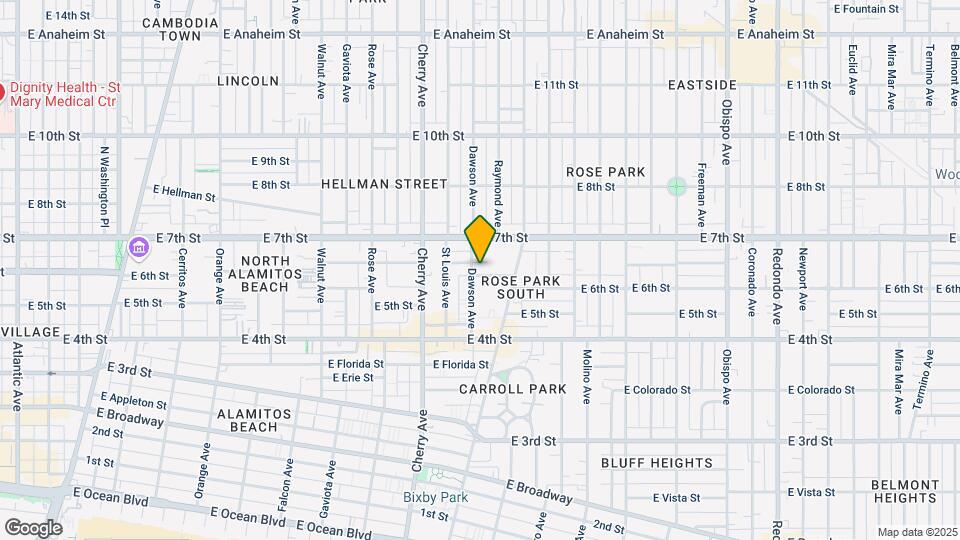 2209 E 6th St, Unit B Map and Location Details