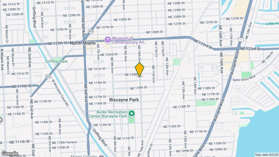 11912 NE 10th Ave Map and Location Details